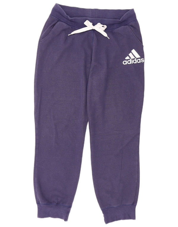 Adidas Pantalon de survêtement graphique pour femme Joggers UK 16/18 Large Bleu marine