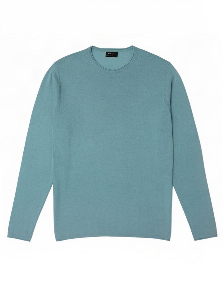 Zara Homme Top Manches Longues XL Turquoise