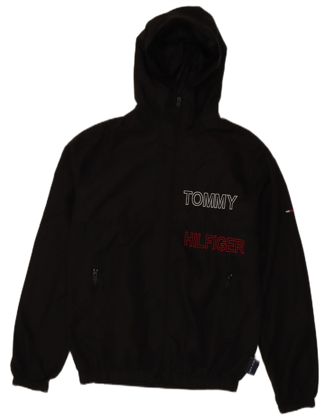 Tommy Hilfiger Veste bomber graphique Mick Jagger pour homme UK 38 Noir moyen