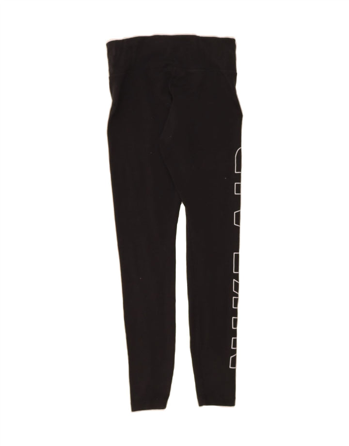 NIKE Womens Graphic Leggings UK 8 Small  Black Cotton Vintage Nike and Second-Hand Nike from Messina Hembry 