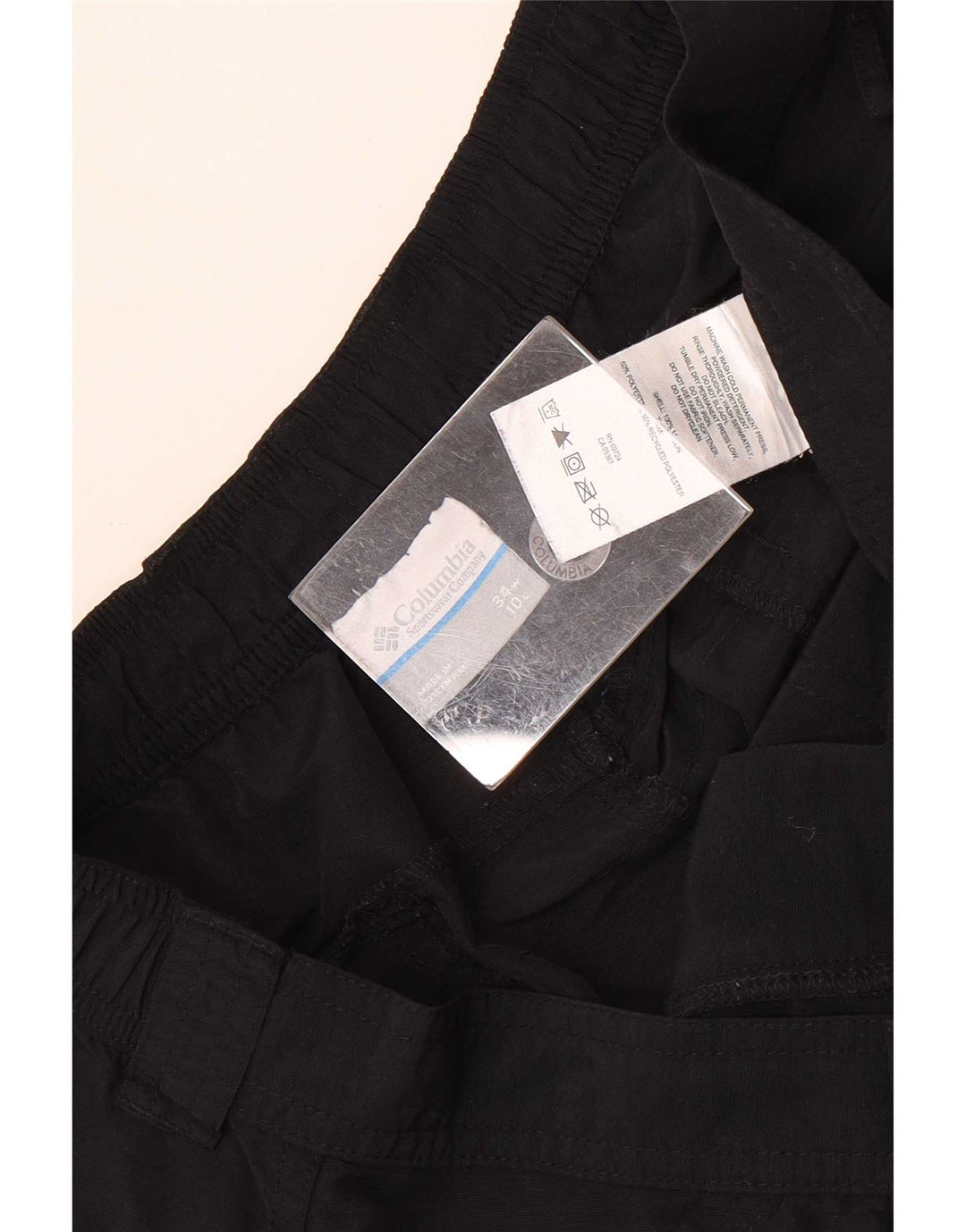 Columbia Short Cargo Omni-Shade W34 Homme Noir Large Polyester
