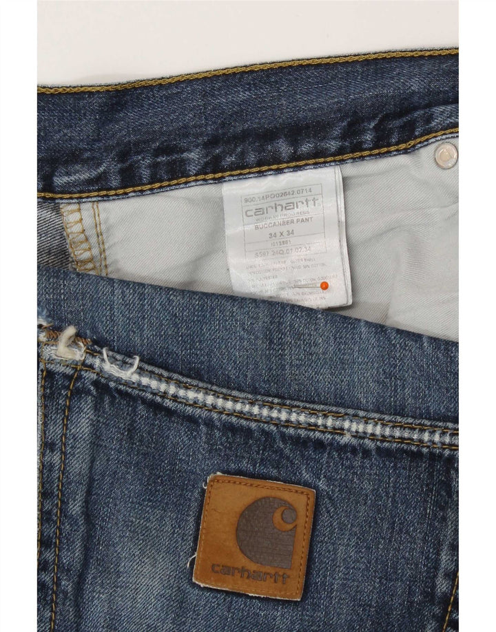 Carhartt Jean droit homme W34 L34 bleu coton