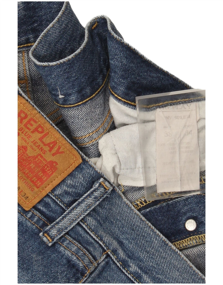Replay Jean droit homme W38 L30 bleu coton