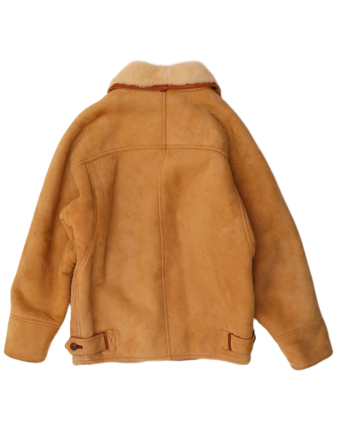DIBI Veste en Shearling Homme Uomo IT 46 Petit Beige Shearling Classique