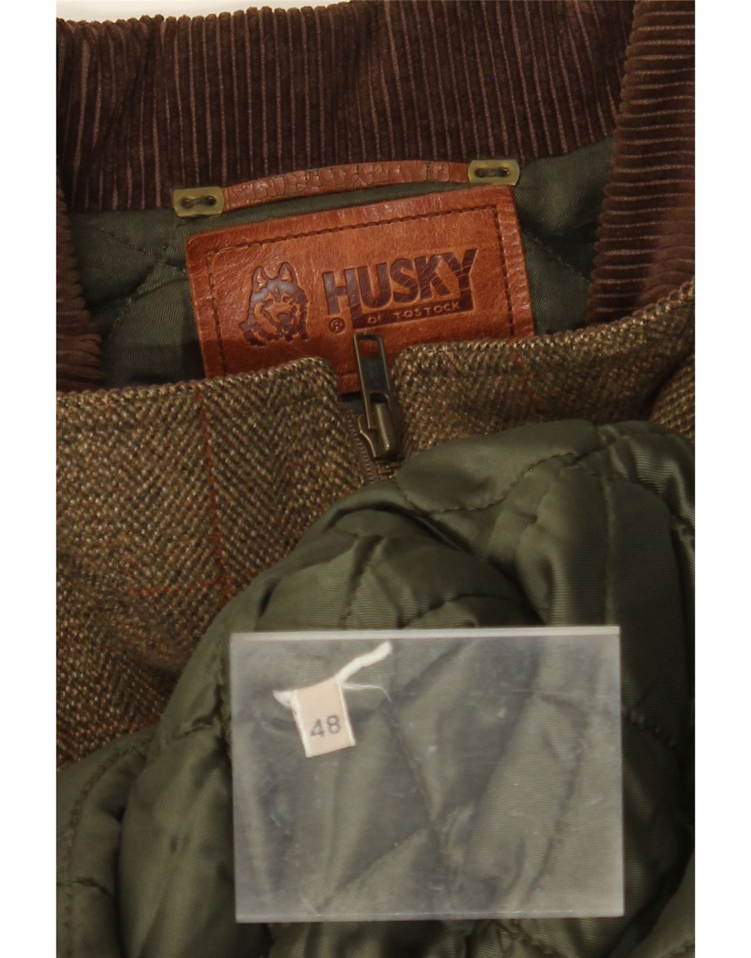 HUSKY Pardessus Homme IT 48 Chevrons Marron Moyen