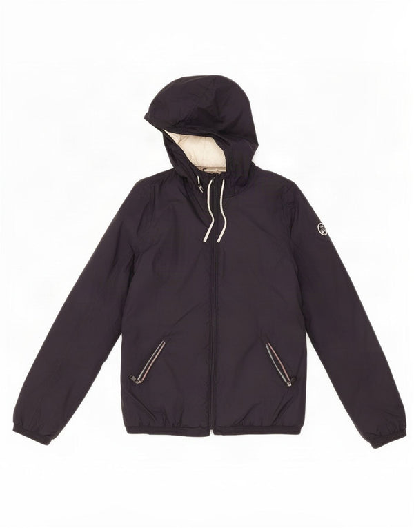 North Sails Veste matelassée à capuche pour femme UK 12 Medium Bleu Marine Polyamide