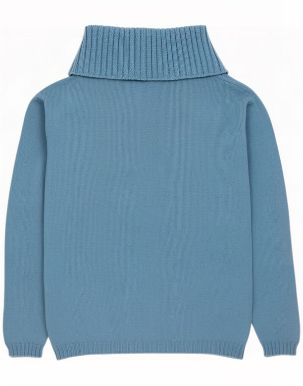 Guess Pull col roulé pour femme Taille 3 Petite laine bleue