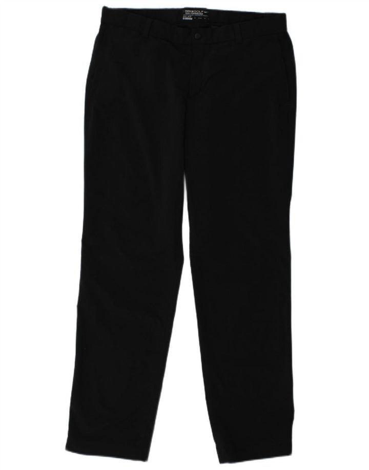 NIKE Pantalon chino droit Dri Fit pour homme W33 L32 Noir Polyester