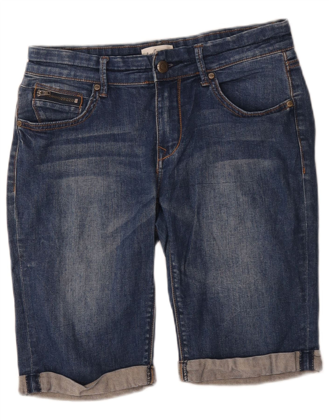 Lee Cooper Short en jean pour femme US 10 Large W30 Bleu Coton