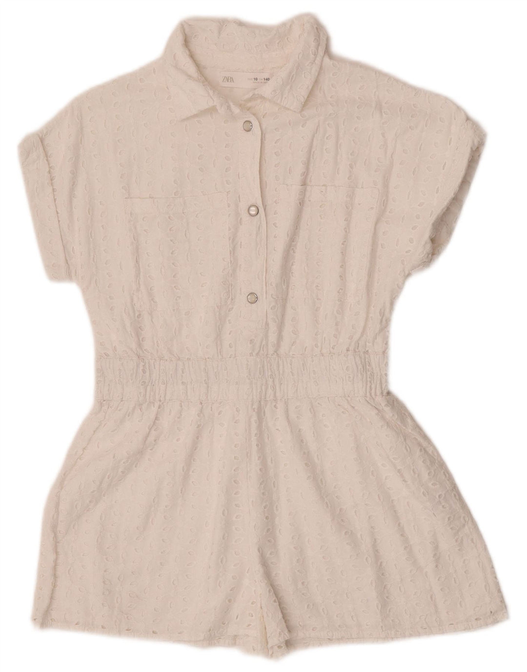 Combishort Fille Zara 9-10 Ans Blanc