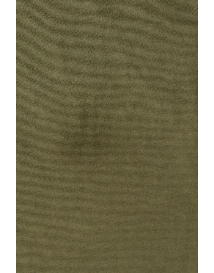 CHAMPION Mens Graphic T-Shirt Top Large Khaki Cotton