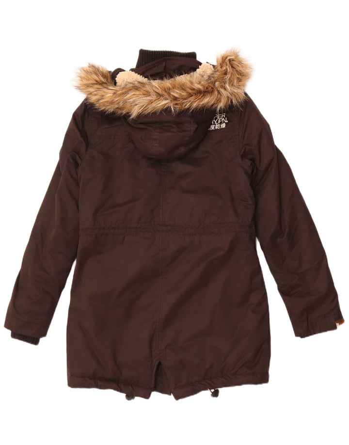Superdry Femme The Windparka Parka à capuche UK 14 Medium Noir