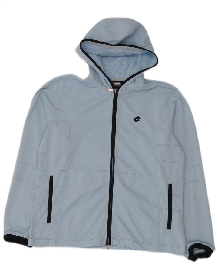 Lotto Veste de survêtement à capuche pour femme UK 44 Bleu moyen Polyester