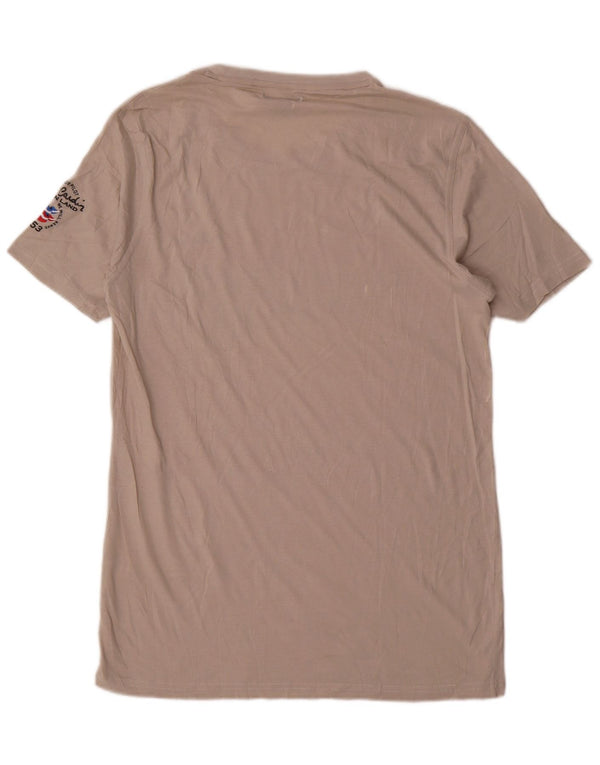 Pierre Cardin T-Shirt Graphique Homme Top XL Coton Beige
