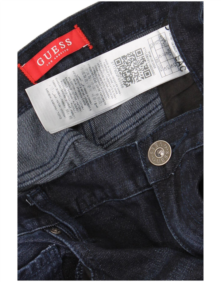 Guess Jean droit homme W40 L32 bleu marine coton
