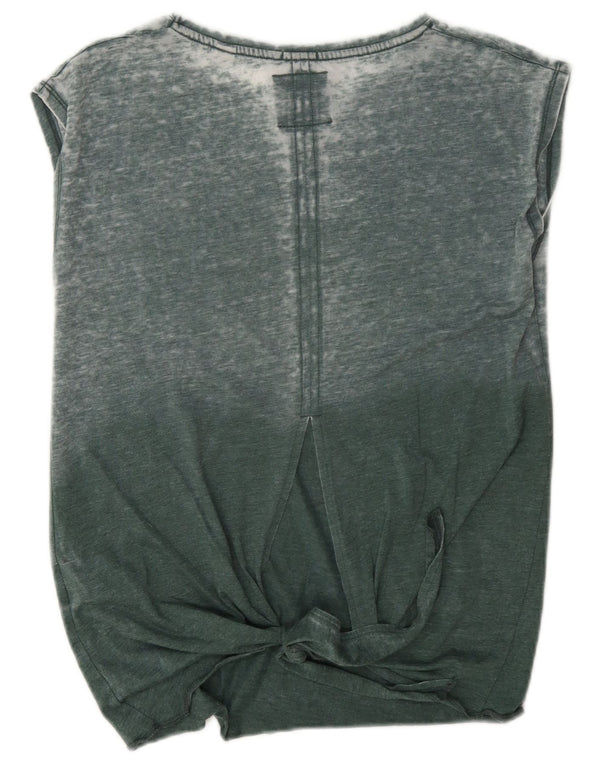 Superdry Débardeur graphique surdimensionné pour femme UK 8 Small Vert Coton