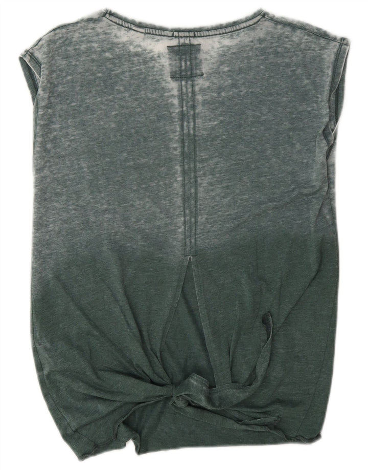 Superdry Débardeur graphique surdimensionné pour femme UK 8 Small Vert Coton