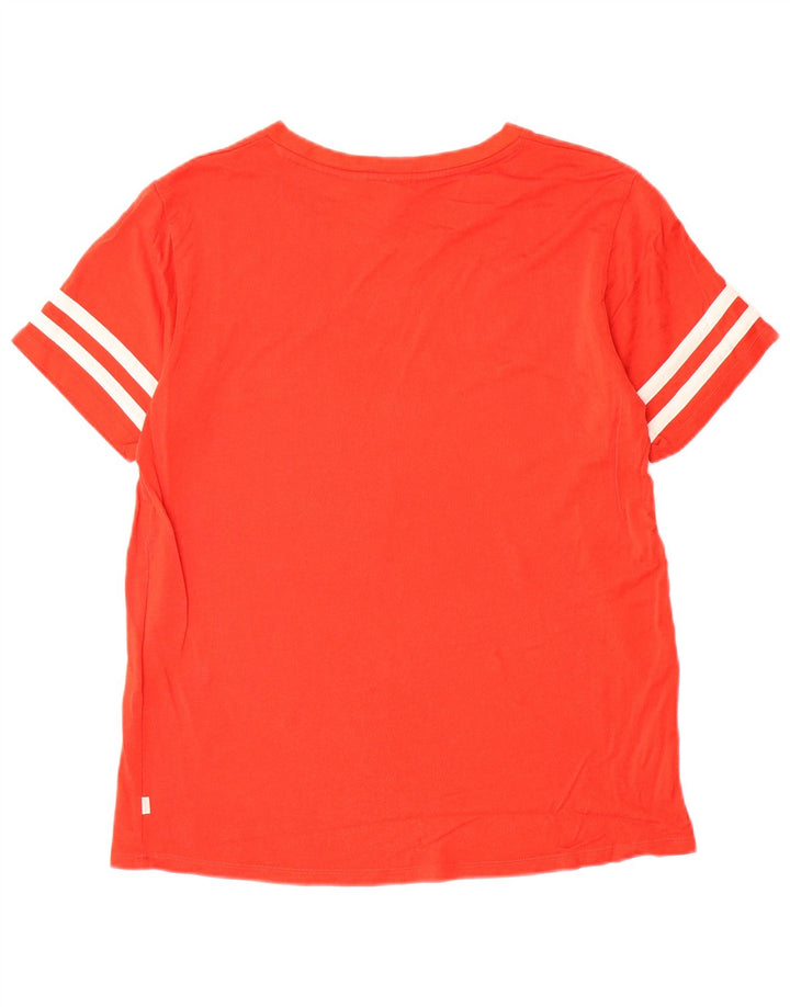 Levi's T-Shirt Femme UK 14 Rouge Moyen Viscose