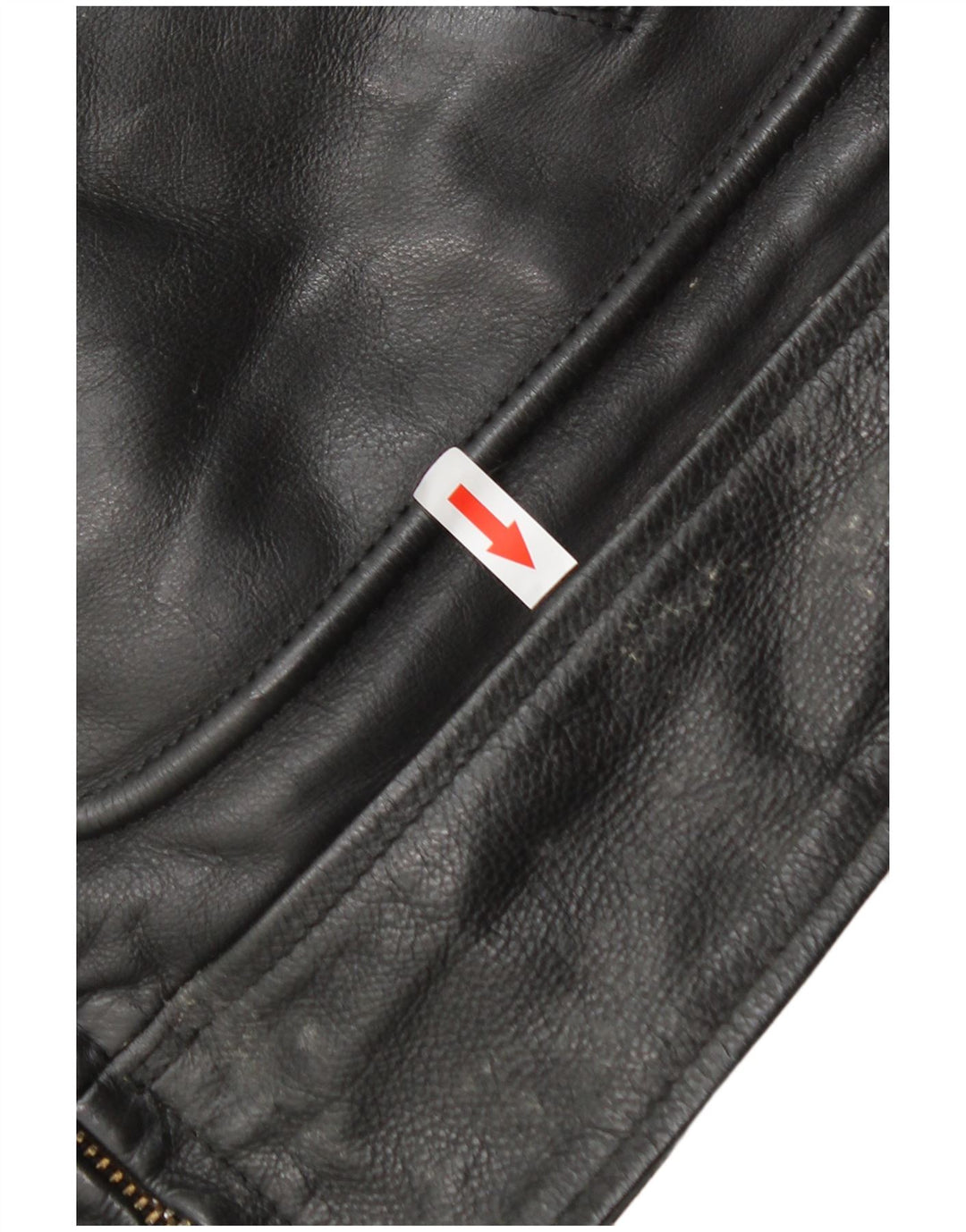 Jeanseria Del Corso Veste en cuir pour homme UK 36 Petit Noir