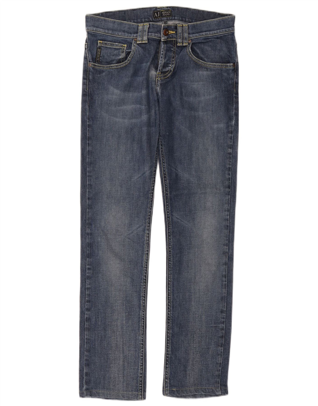 Armani Femme Jean Slim W26 L29 Bleu Coton