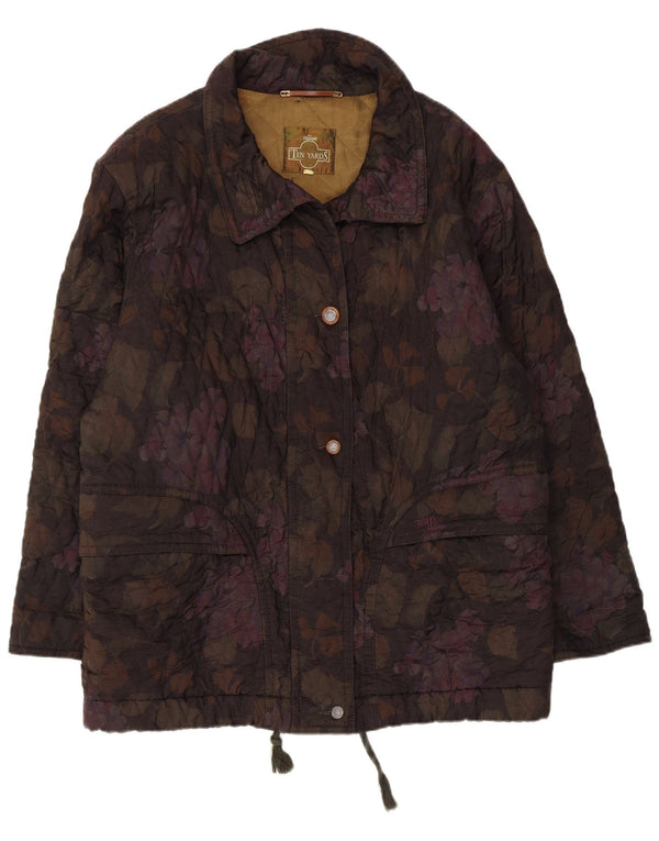 Colmar Womens Quilted Jacket IT 46 Large Multicoloured Floral