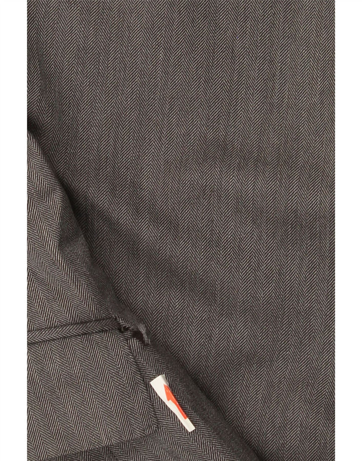 Aquascutum Veste Blazer 3 Boutons Homme UK 40 Grande Laine Grise