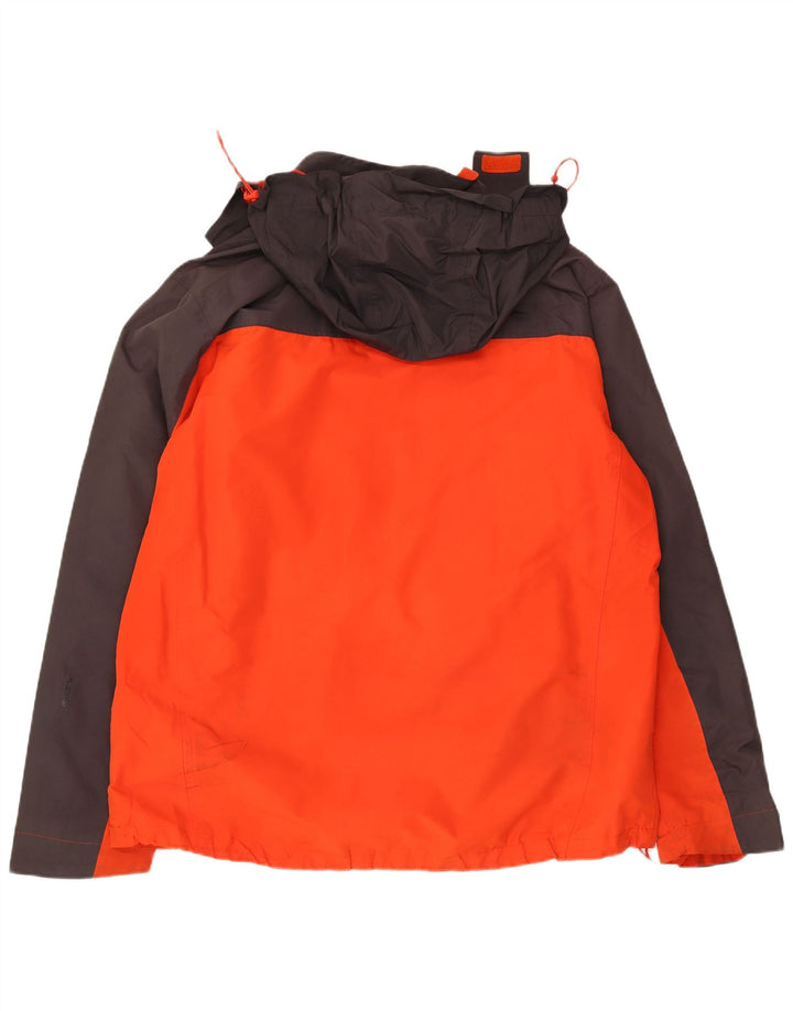 MOUNTAIN WAREHOUSE Veste de pluie à capuche pour homme UK 42 XL Orange Colourblock