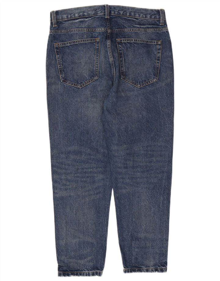 ZARA Jean court fuselé pour homme EU 40 Medium W31 L25 Bleu