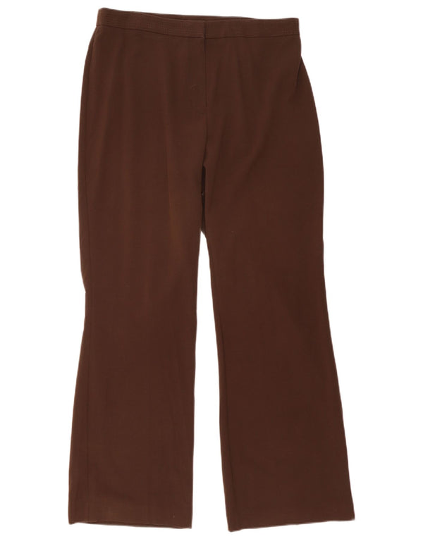 MARKS & SPENCER Pantalon décontracté bootcut pour femme UK 16 Large W33 L30 Marron