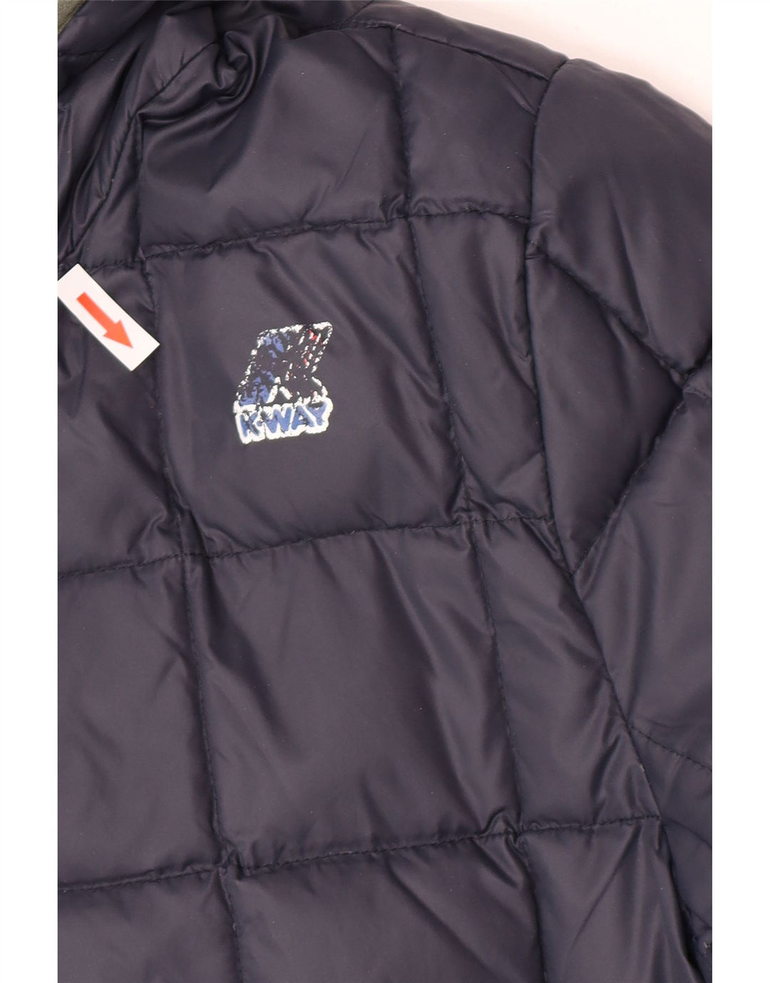 K-Way Veste matelassée réversible à capuche pour homme UK 38 Vert moyen Polyamide