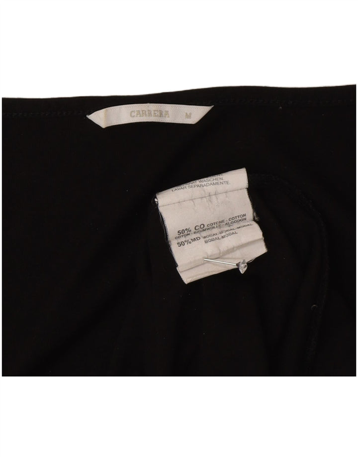 Carrera Femme Top Manches Longues UK 12 Medium Noir Coton