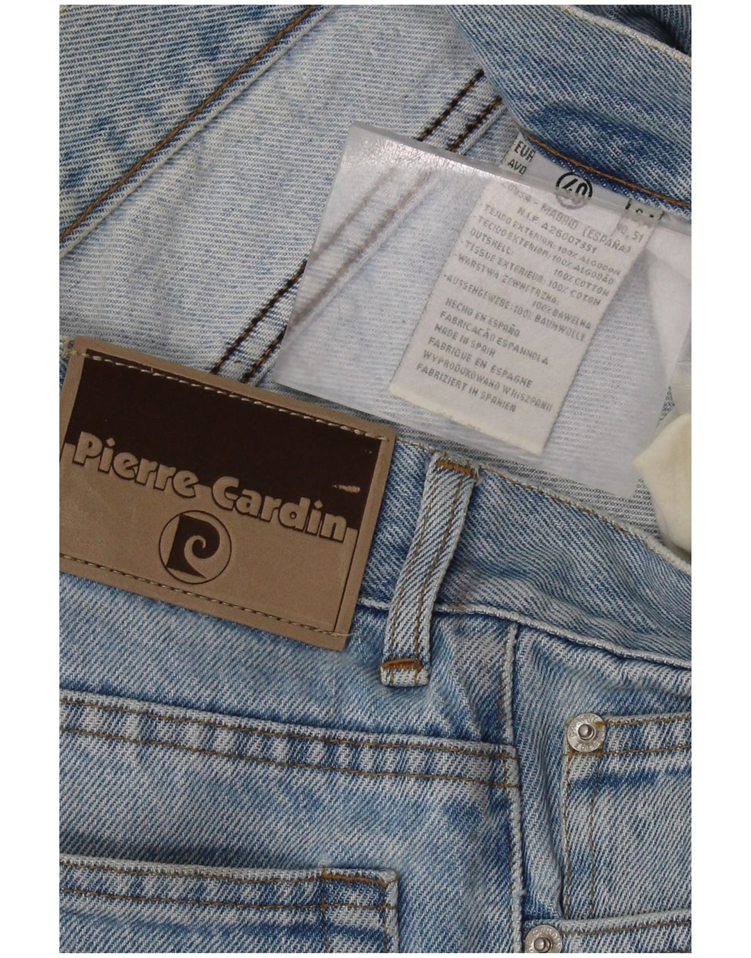PIERRE CARDIN Jean Fuselé Femme EU 40 Moyen W30 L31 Bleu Coton