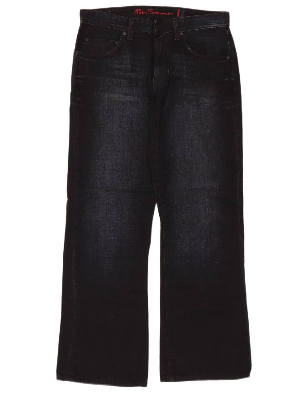 Ben Sherman Jean Bootcut Homme W32 L30 Bleu Marine Coton