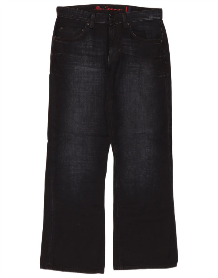 Ben Sherman Jean Bootcut Homme W32 L30 Bleu Marine Coton