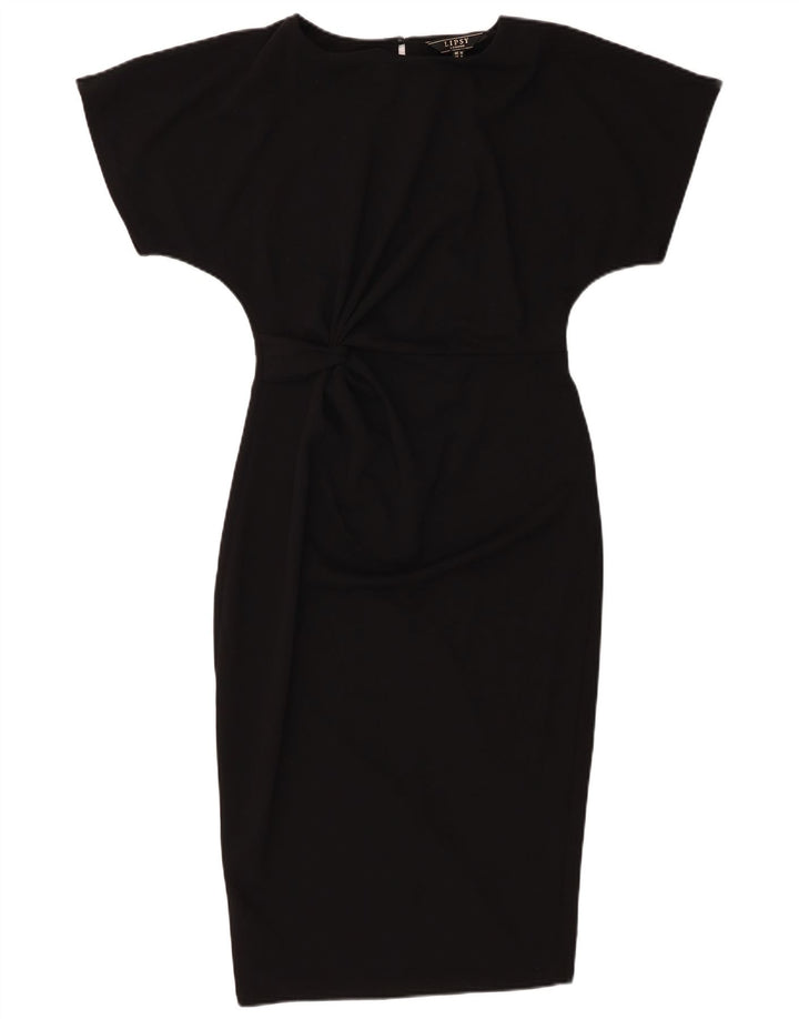 Lipsy Robe fourreau chauve-souris pour femme UK 10 Small Noir