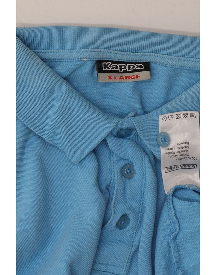 KAPPA Mens Polo Shirt XL Blue Cotton Vintage Kappa and Second-Hand Kappa from Messina Hembry 