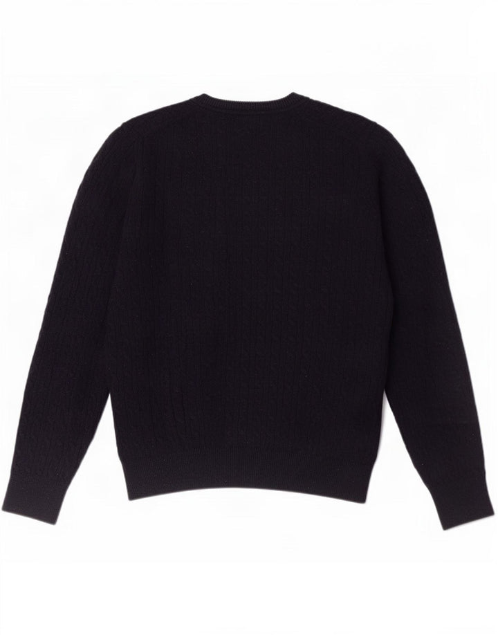 Gutteridge Pull à col rond pour homme Bleu marine Taille L