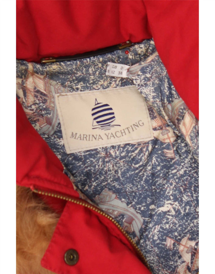 Marina Yachting Manteau rembourré surdimensionné à capuche pour femme UK 12 Rouge moyen
