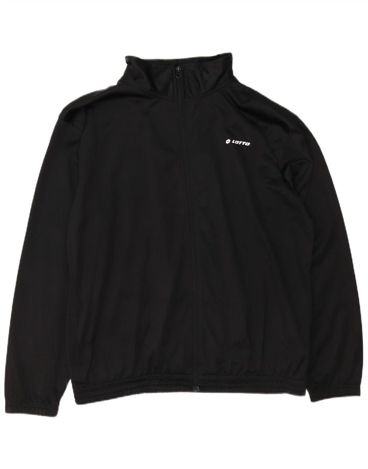 LOTTO Veste de Survêtement Homme 2XL Noir Polyester