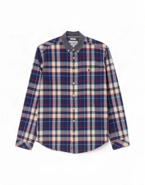 Joules Chemise Slim Fit Homme Bleu à Carreaux en Coton