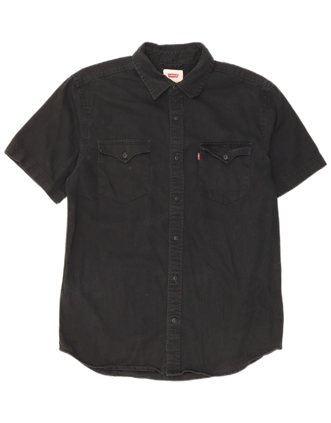 Levi's Chemise à Manches Courtes Homme Petit Noir Coton