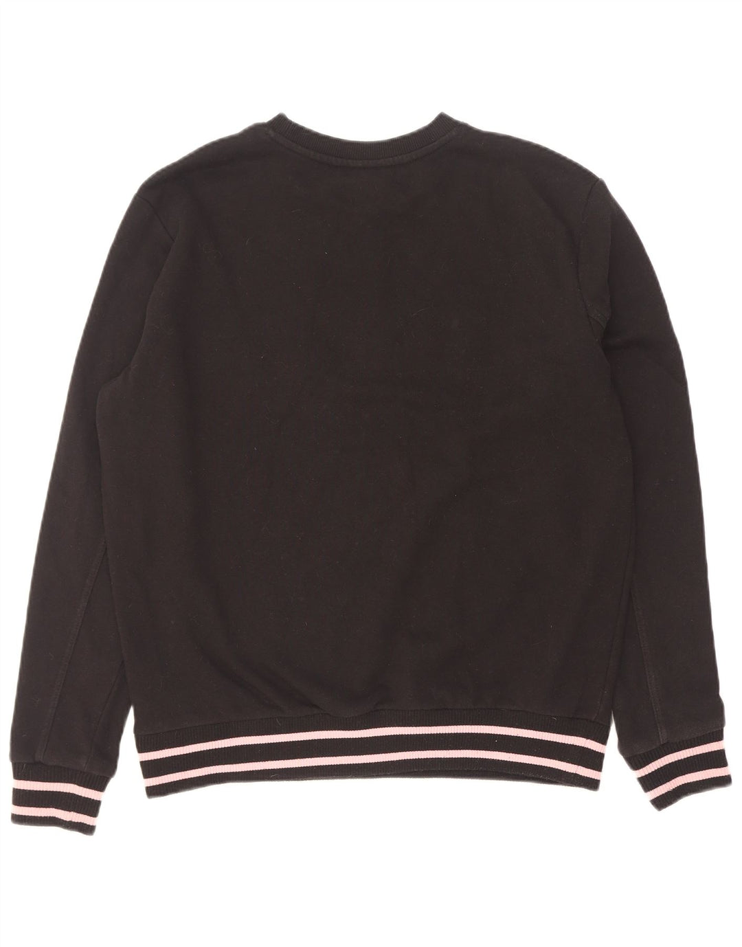 Sweat-shirt graphique pour hommes Fila Taille Large Noir à rayures en coton