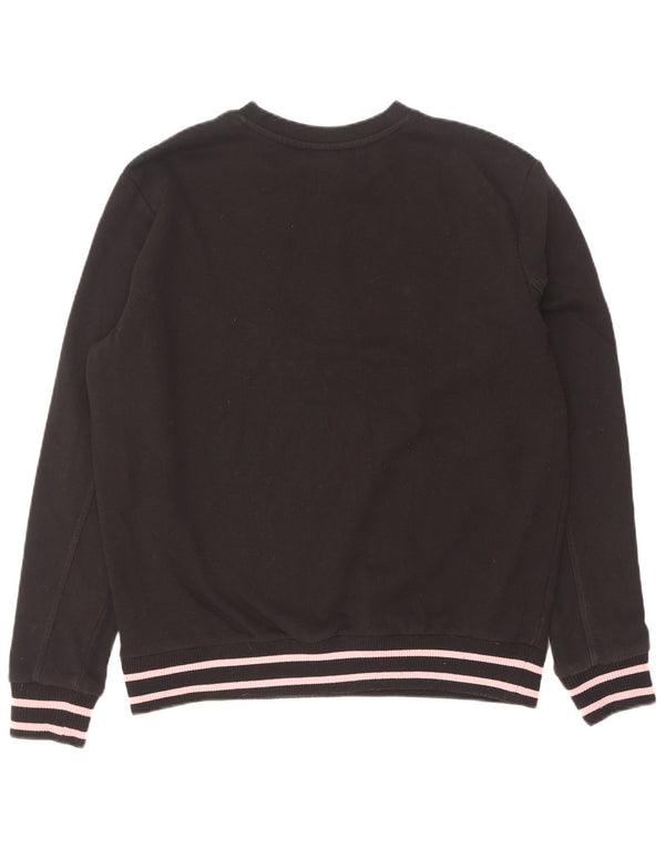 Sweat-shirt graphique pour hommes Fila Taille Large Noir à rayures en coton