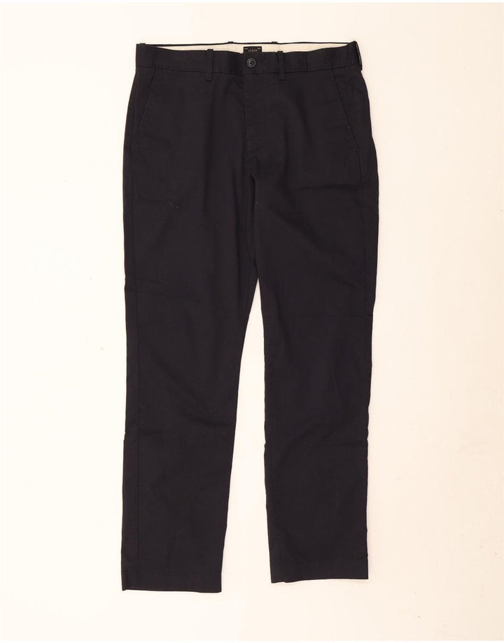 J. Crew Pantalon Chino Droit Stretch Homme W31 L30 Bleu Marine Polyester