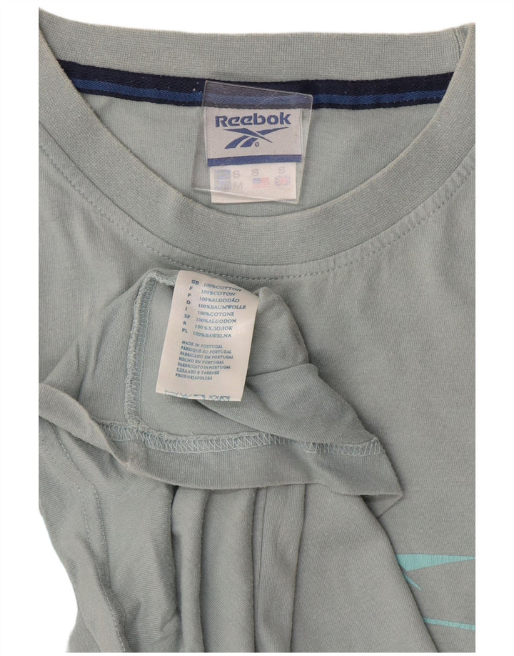 REEBOK T-Shirt Graphique Homme Petit Bleu Coton