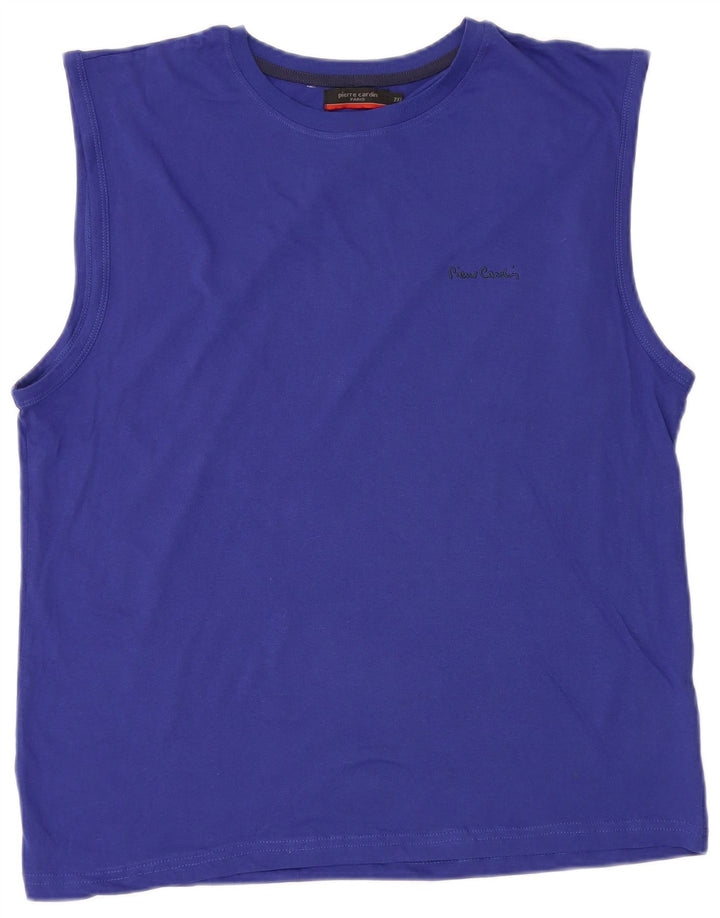 Pierre Cardin Débardeur Homme 2XL Bleu Coton