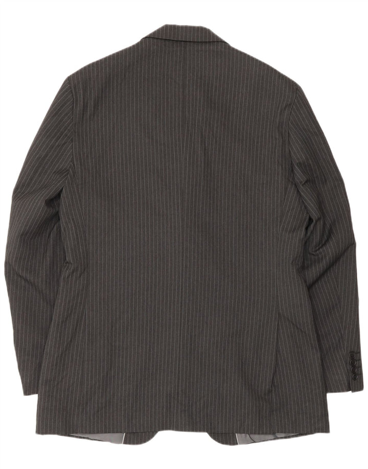 Marks & Spencer Veste blazer à 2 boutons pour homme IT 40 Grandes rayures grises
