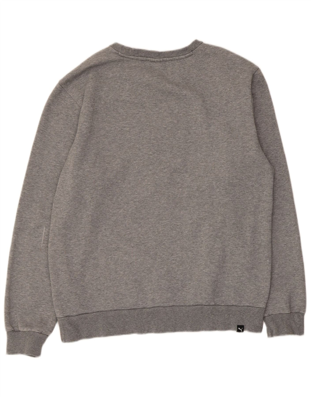 Puma Sweat-Shirt Graphique Homme Gris Moyen Moucheté Coton