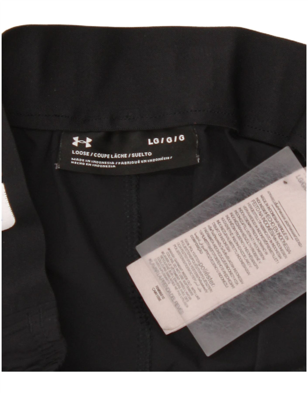 UNDER ARMOUR Short de sport graphique pour homme Large Noir Polyester