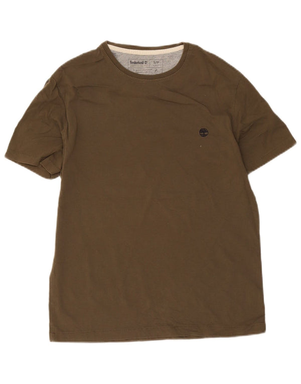 Timberland T-Shirt Slim Fit Homme Petit Kaki Coton